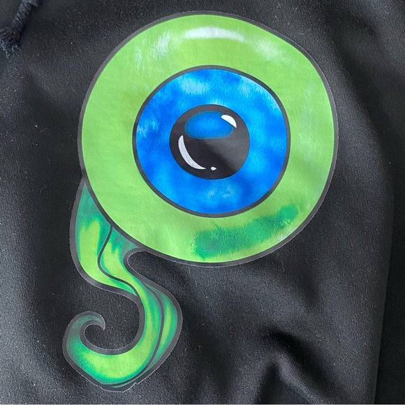 Jacksepticeye Hoodie Sweatshirt Sz Large Black Logo Septiceye Sam - Picture 3 of 6